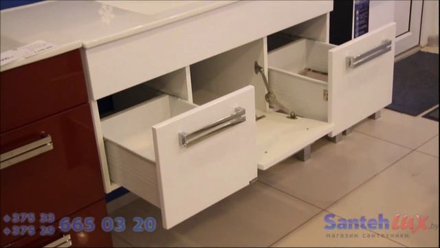 Колллекция мебели для ванной комнаты Triton Ника белый смотреть онлайн