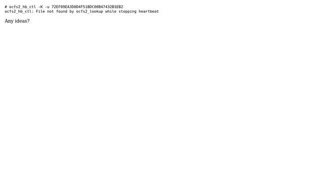 DevOps & SysAdmins: mount.ocfs2: Transport endpoint is not connected while mounting...? смотреть онлайн
