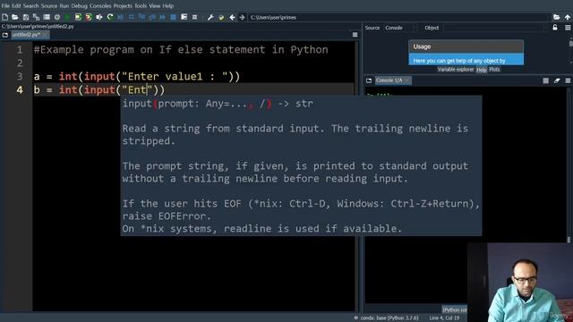 2.Python Programming Complete Beginners Cours: Control Structures 2.4 Examples on if else statemen смотреть онлайн
