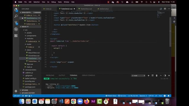 MEVN - 20 - using $set mongo operator to update fields based on input-field data + editTodo() смотреть онлайн