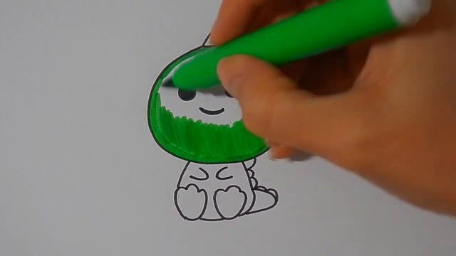 Как ОЧЕНЬ ПРОСТО нарисовать МИЛОГО ДИНОЗАВРИКА/588/How to draw a CUTE DINOSAUR VERY SIMPLY смотреть онлайн
