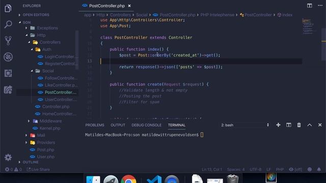 #Laravel how to make a social network with #Vue | Get All Posts смотреть онлайн
