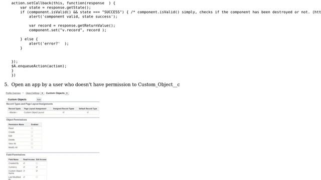 Opening Lightning Application with not enough security access level raises internal error with... смотреть онлайн
