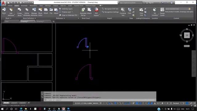 AutoCAD Tutorial | G+1 | Doors & Windows | смотреть онлайн
