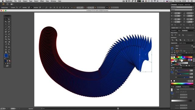 Adobe Illustrator Blend tool на руском смотреть онлайн