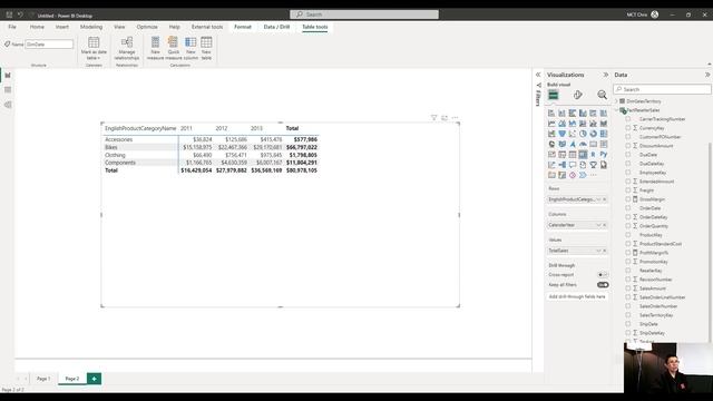 Power BI Matrix - Show values in Row Groups rather than in Columns смотреть онлайн
