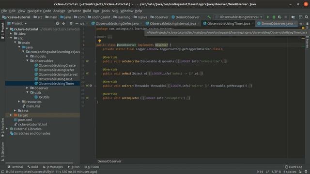 Observable Using Timer смотреть онлайн