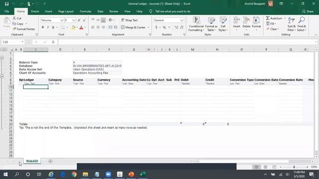 Oracle EBS - Web ADI Excel Settings смотреть онлайн