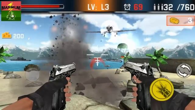 Shoot War Gun Fire Defense Android Gameplay (HD) смотреть онлайн