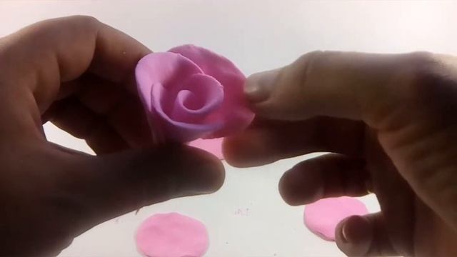 Как сделать розу из воздушного пластилина смотреть онлайн