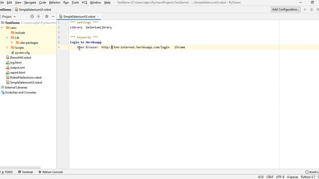 Robot Framework Tutorial - Python - Selenium (Part-5) : Simple Selenium UI Example смотреть онлайн
