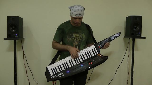 COAST TO COAST by SCORPIONS (cover on ROLAND AX-SYNTH keytar and KURZWEIL PC3X) смотреть онлайн