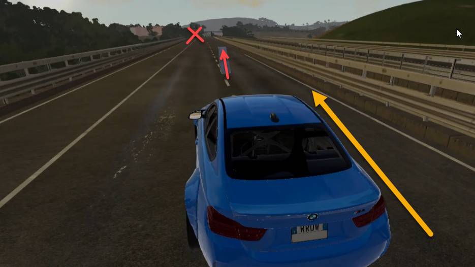 Полиция останавливает преступников. BeamNG