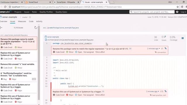 Java Source Code Analysis using SonarQube | Java Techie смотреть онлайн