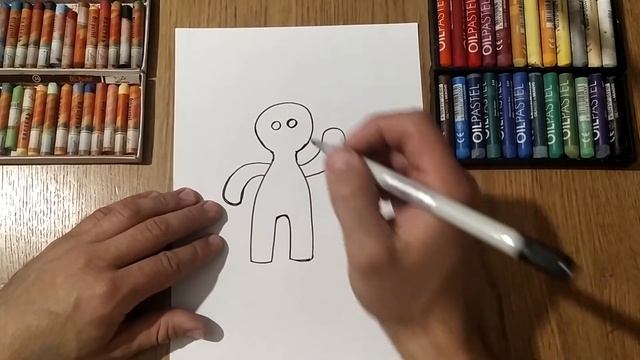 Как нарисовать Пряничного Человечка / Урок Рисования /How to draw a Gingerbread Man / Drawing Lesso смотреть онлайн
