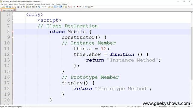 ES 6 Class in JavaScript (Hindi) смотреть онлайн