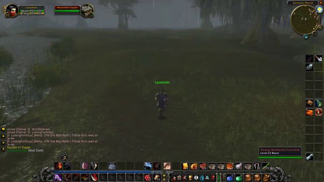 Vanilla WoW Gameplay Lightshope (Northdale) - Rogue - Part 42 - Lucky Sida's Bag and more Wetlands! смотреть онлайн