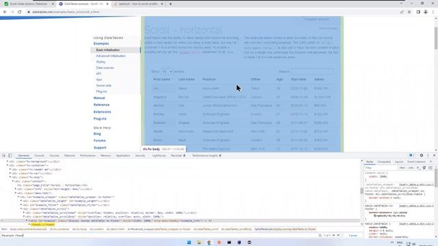 How to Scroll inside the WebElement in Selenium | Scroll inside WebTable |WebTable Horizontal Scrol смотреть онлайн