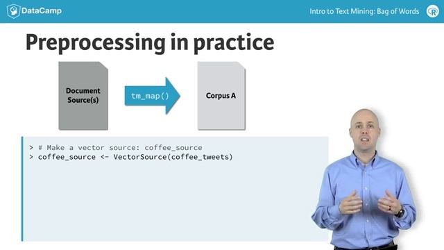 R tutorial: Cleaning and preprocessing text смотреть онлайн