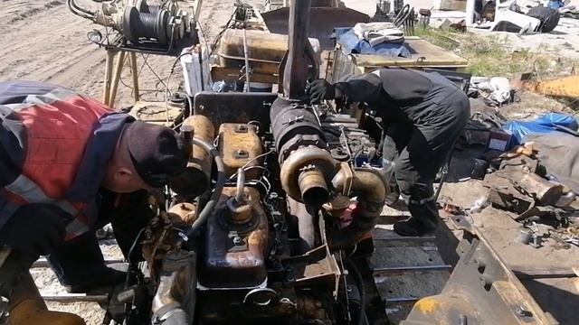Ремонт Т-170 КТП-6,3 окончания ремонта Пробный запуск двигателя смотреть онлайн