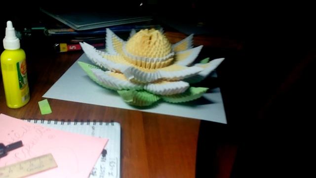 Лотос из бумажных модулей !! Ставь лайки??? смотреть онлайн