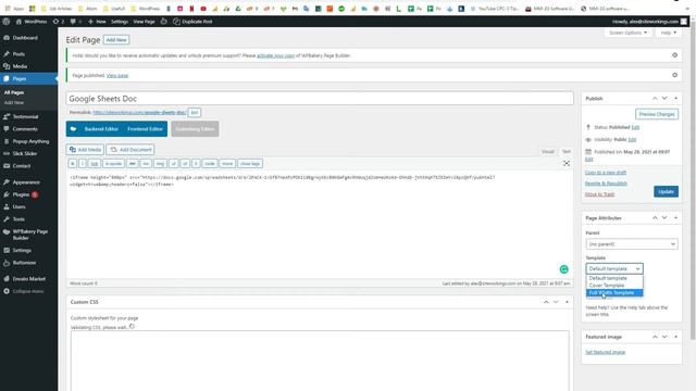 Embeding Google Sheets In Wordpress Tutorial (2021) смотреть онлайн