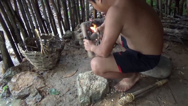 Primitive Life-Make a Garden with a Rake-Primitive Technology used! смотреть онлайн