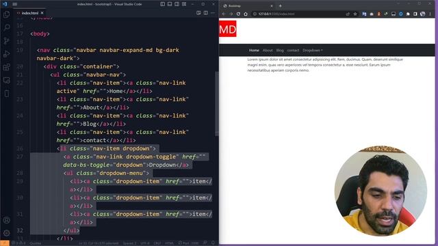12 - Bootstrap 5 Course - Navbar смотреть онлайн