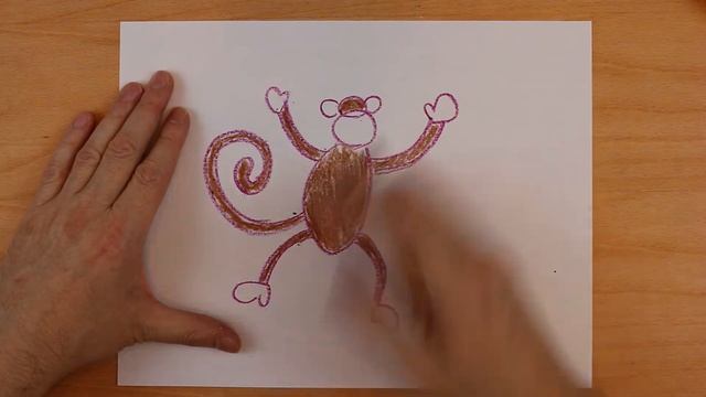 How to Draw Monkey Easy - Animals Drawing - Easy Drawing - Как нарисовать обезьянку легко смотреть онлайн