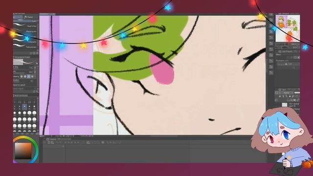 Перерисовываю свой старый рисунок + болтаю смотреть онлайн