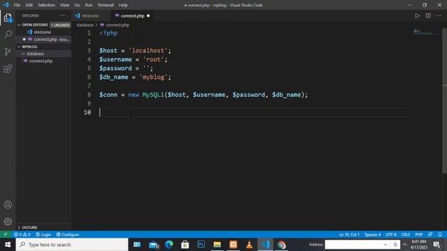 php sql database connection смотреть онлайн