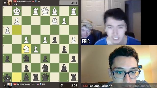 "HE’S GETTING HURT REAL BAD!" - Eric Hansen plays FLAWLESS game to CRUSH Fabiano Caruana смотреть онлайн
