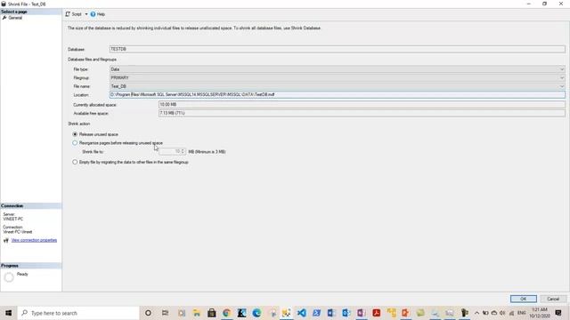 Shrinking Files in SQL Server смотреть онлайн