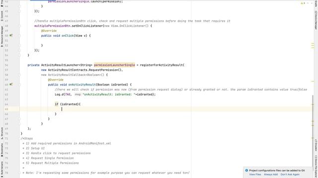 Permission Handling | Android Studio | Java смотреть онлайн
