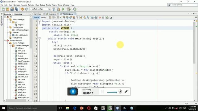 How to create a java virus (open windows) смотреть онлайн