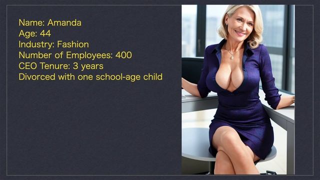 4K AI Mature Woman CEO