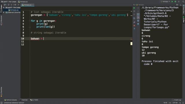 Belajar Python #6 - For Loop смотреть онлайн