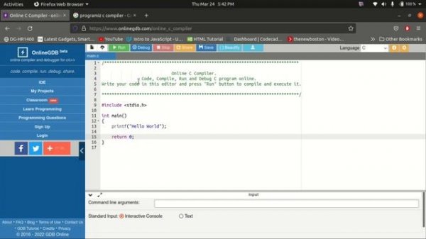 Online C Compiler | Online Compiler | Online C Compiler for mobile | C Programming