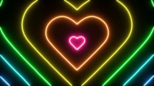 Разноцветные сердечки фон на экран  Заставка HD Темный фон для праздника  Футажи для монтажа