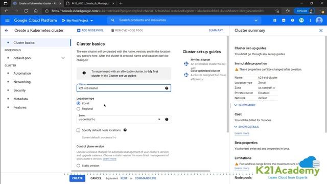 Create Kubernetes in GKE Step by Step | Google Kubernetes Engine | GCP Training 2023 | K21Academy смотреть онлайн