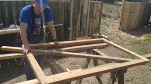 Садовые ворота из дерева