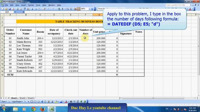Calculate the number of days between two dates in Excel смотреть онлайн