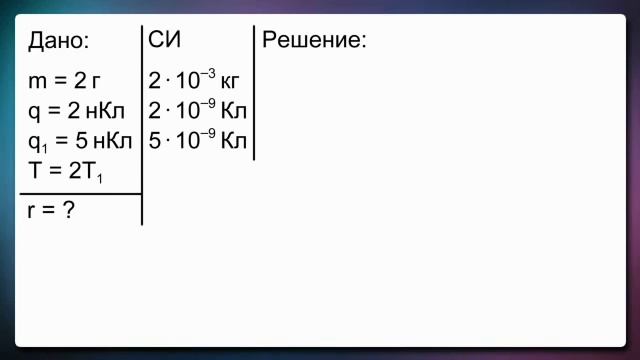 Решение задач по теме Закон Кулона, Напряженность электрического поля смотреть онлайн
