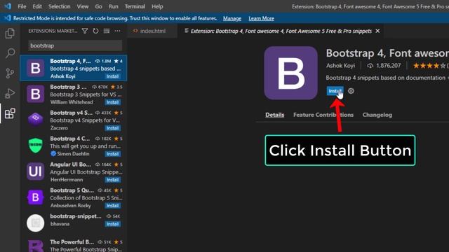 How to Install Bootstrap in VS Code - How to Add Bootstrap in Visual Studio Code смотреть онлайн