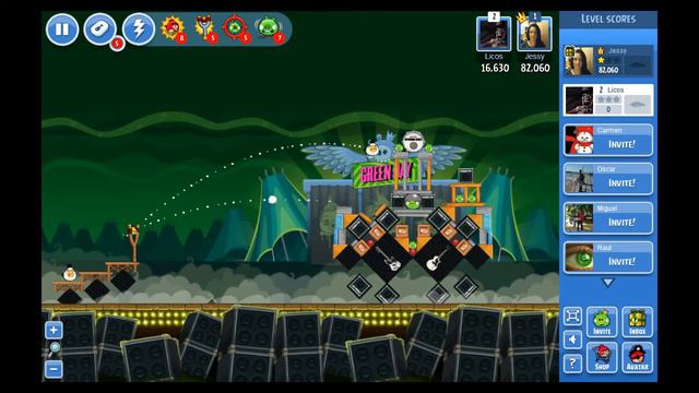 Angry Birds Green Day Friends Level 19 3 stars FULL смотреть онлайн