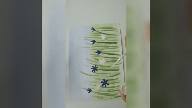 Рисование "Цветочная поляна" смотреть онлайн