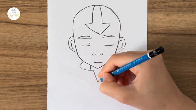 Avatar Aang drawing easy || How to draw Aang step by step [Avatar The Last Airbender ] смотреть онлайн