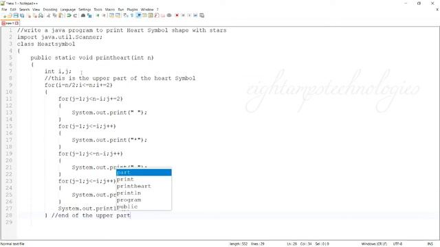 #java program to print#Heart symbol with #stars #qsn8 #javatutorials смотреть онлайн