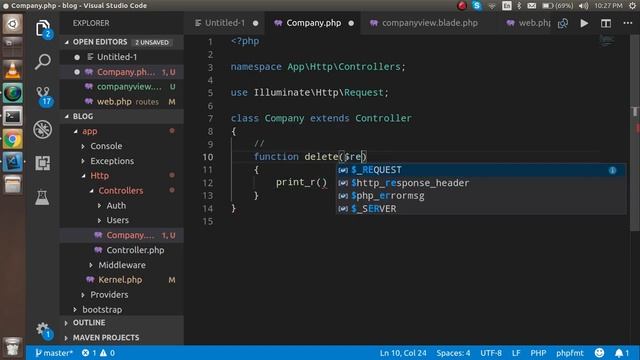 Laravel tutorial - Delete database Record | Eloquent смотреть онлайн