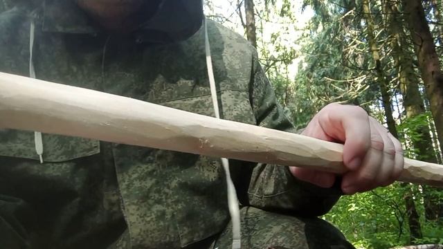 Как обработать топорище в лесу смотреть онлайн